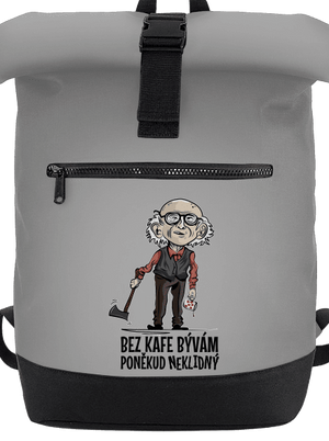 Neklidný bez kafe batoh Grey Marl