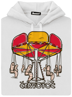 Červotoč dámska mikina klokanka White