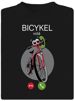 Bicykel volá detské športové tričko Black