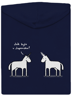 Pornorožec pánska mikina na zips Navy