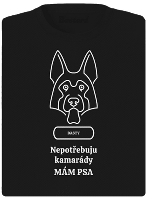 Nemôžem, mám psa dámske športové tričko Black