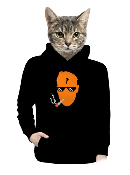 Thug life dámska mikina klokanka Black