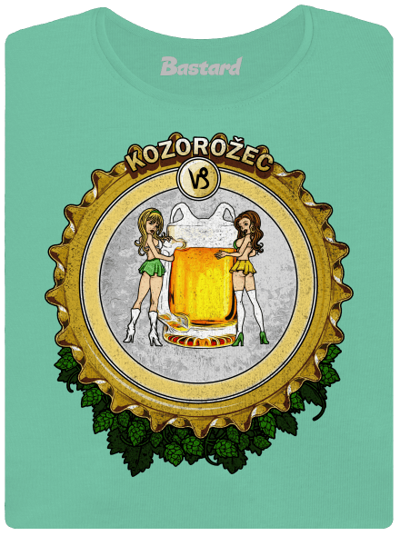 Pivný horoskop: Kozorožec dámske tričko prémium Mint Mal