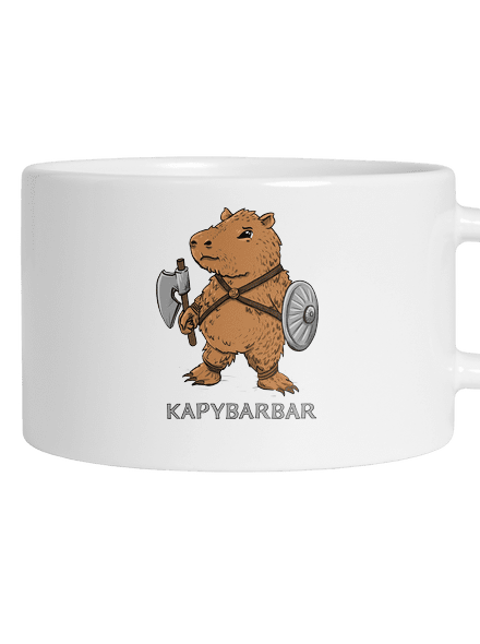 Kapybarbar hrnček makronka White