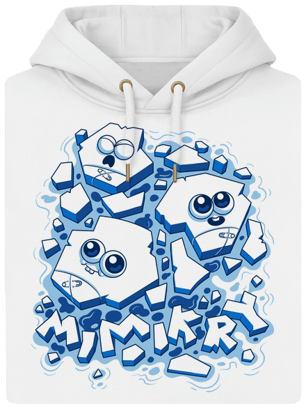 Ľadové mimikry unisex mikina premium Snowwhite
