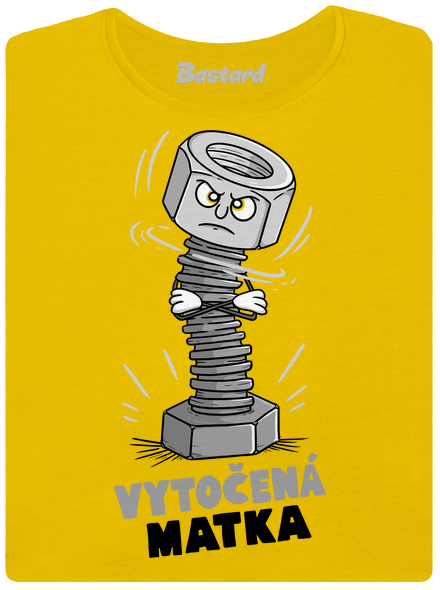 Vytočená matka dámske tričko Yellow