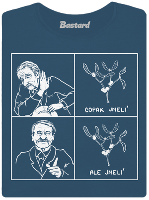 Cimrman: Copak jmelí dámske tričko prémium Petrol Blue