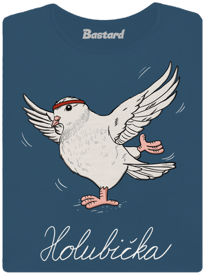 Holubička dámske tričko prémium Petrol Blue