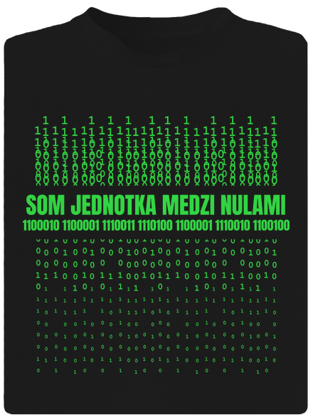 Jednotka medzi nulami detské športové tričko Black