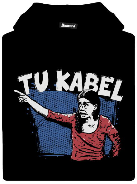 Tukabel detská mikina klokanka Black