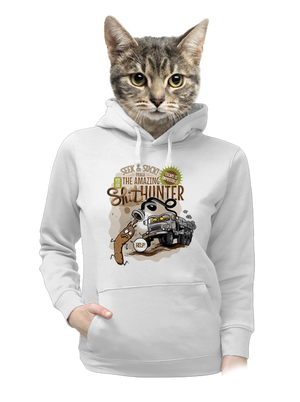 Shithunter dámska mikina klokanka White