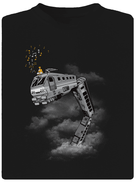 Snake Train detské športové tričko Black