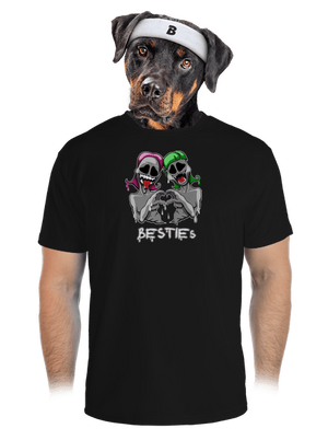 Besties pánske športové tričko Black