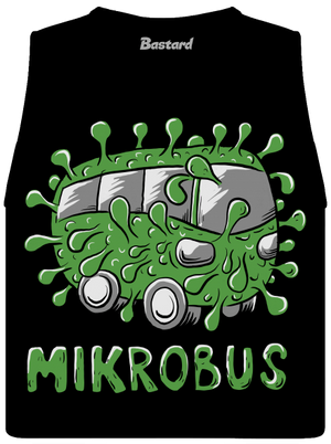 Mikrobus dámske tielko voľné Black