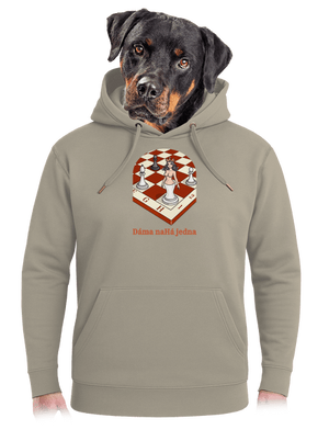 Dáma nahá jedna unisex mikina premium Pastel Macchiato