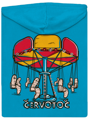 Červotoč dámska mikina na zips Blue Atol