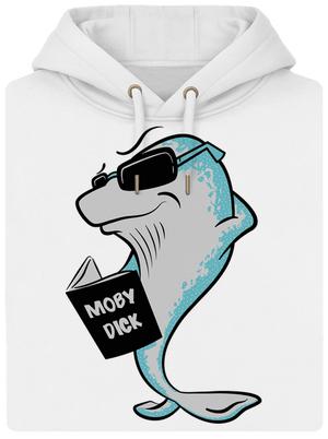Moby Dick unisex mikina premium Snowwhite