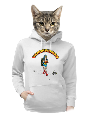 Vandrwoman dámska mikina klokanka White