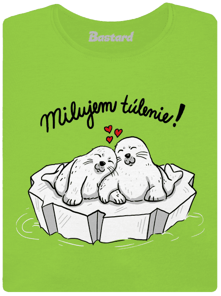 Milujem túlenie dámske tričko Apple Green