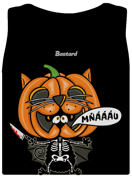 Halloweenská kočička dámske tielko klasické Black