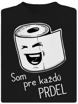 Prdel pánske športové tričko Black
