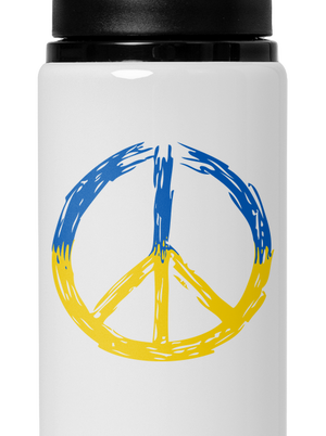 Ukrajina - Peace flaša na vodu White