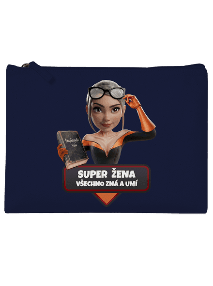 Super mama taštička French Navy