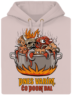 Čo Doom dal unisex mikina premium Rose Chalk