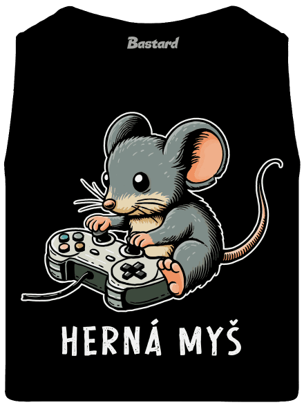 Herná myš pánske tielko Black