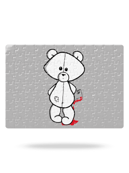 Méďa zabijak puzzle White