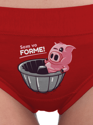 Vo forme dámske nohavičky Red Mal