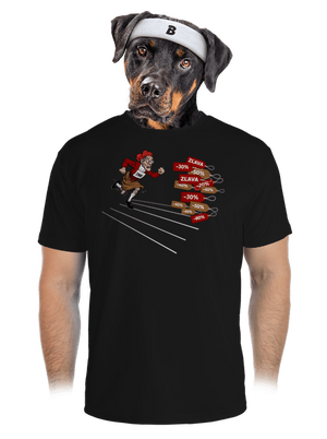 Zľavy! pánske športové tričko Black