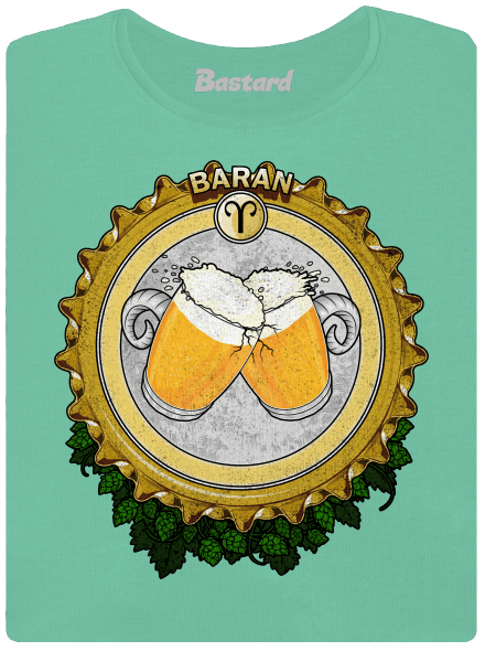 Pivný horoskop: Baran dámske tričko prémium Mint Mal