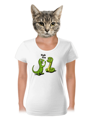 High Five dámske tričko White