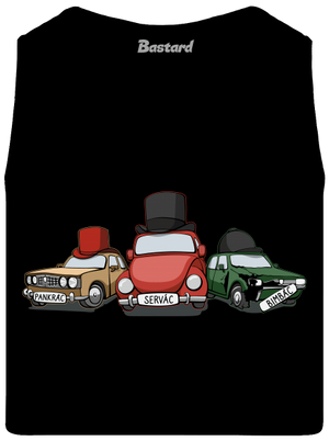 Traja veteráni pánske tielko Black