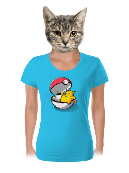 Koniec pokémona dámske tričko Blue Atol