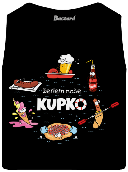 Slovenské kupko pánske tielko Black