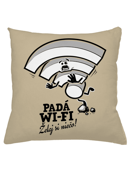 Padá wi-fi vankúš Beige