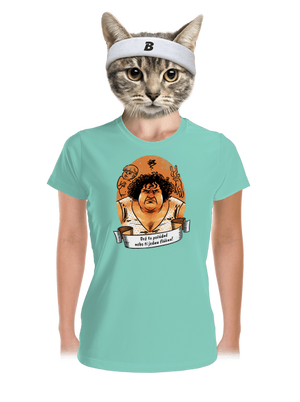 B14: Slunce seno jahody dámske športové tričko Mint Mal