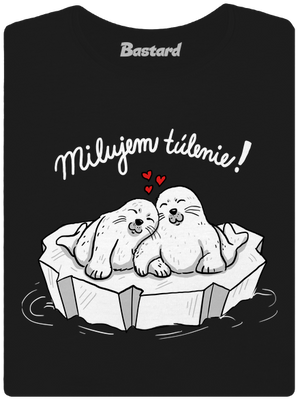 Milujem túlenie dámske tričko Black