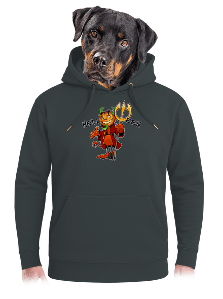 Helloween unisex mikina premium Charcoal