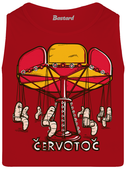 Červotoč pánske tielko Red