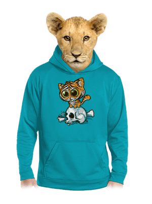 Tigrík detská mikina klokanka Hawaiian Blue