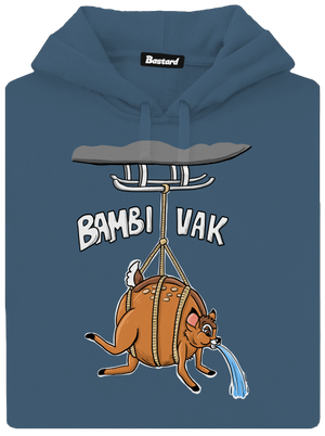 Bambi vak dámska mikina klokanka Denim