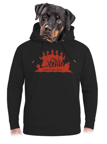 Punks Not Dead unisex mikina premium Dark Black
