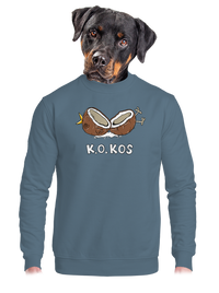 unisex mikina bez kapucne