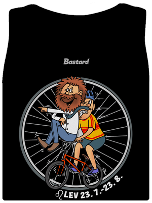 Cyklistický horoskop: Lev dámske tielko klasické Black