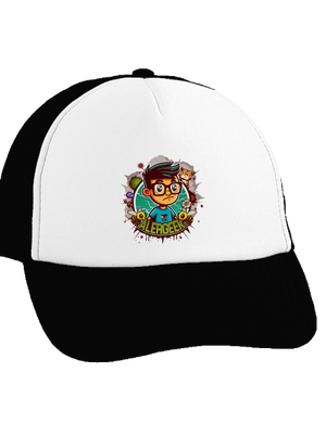 Alergeek šiltovka truckerka Black cap