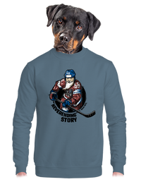 unisex mikina bez kapucne