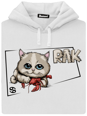 Mačací horoskop: Rak dámska mikina klokanka White